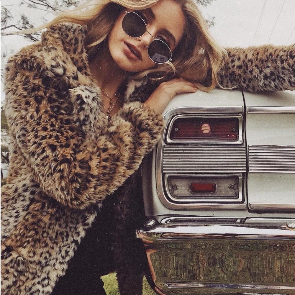 WINONA FAUX FUR LEOPARD COAT